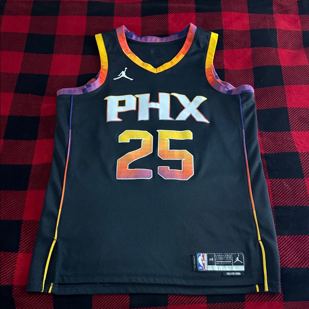 Phoenix Suns #25 Mikal Bridges NBA Jordan Statement Edition Jersey - Picture 2 of 10
